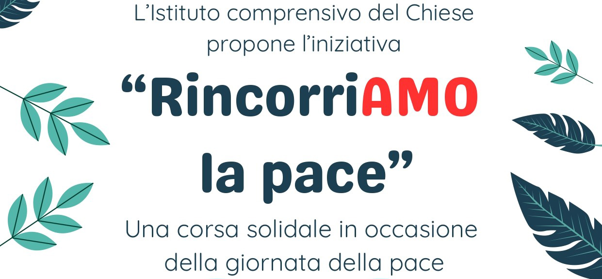 Locandina evento Rincorriamo la pace