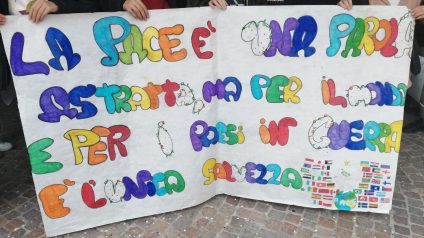 Immagine di La “Marcia della Pace” alla SSPG di Pieve di Bono