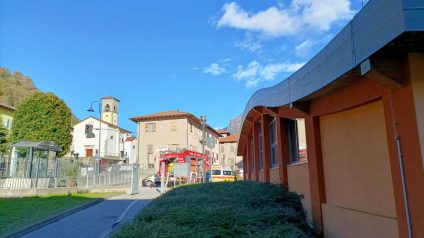 Immagine di Prova di Evacuazione con la collaborazione dei Vigili del Fuoco e del Servizio di Ambulanza